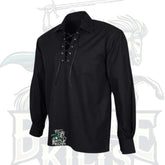 Black Jacobite Ghillie Kilt Shirt | Battle of Kilts